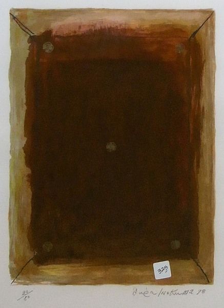 相笠昌義、【アラベスク・II】、希少な大判額装用画集より、美品、日本人画家 戦後の前衛美術 '50～'70 Ⅱ S氏 ＆ F氏コレクションより