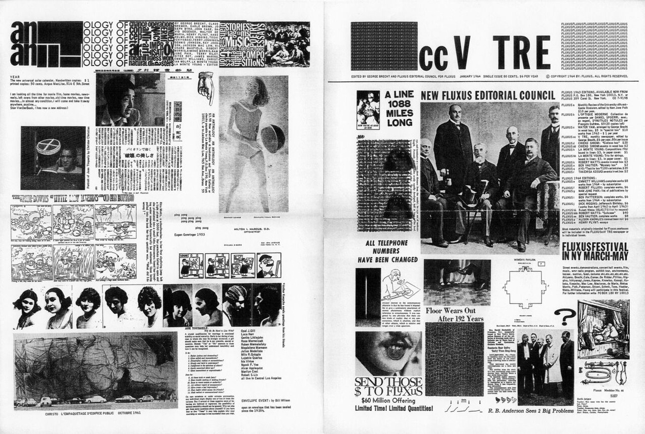 Fluxus News Paper No.1 : ccV TRE （フルクサス新聞：1号