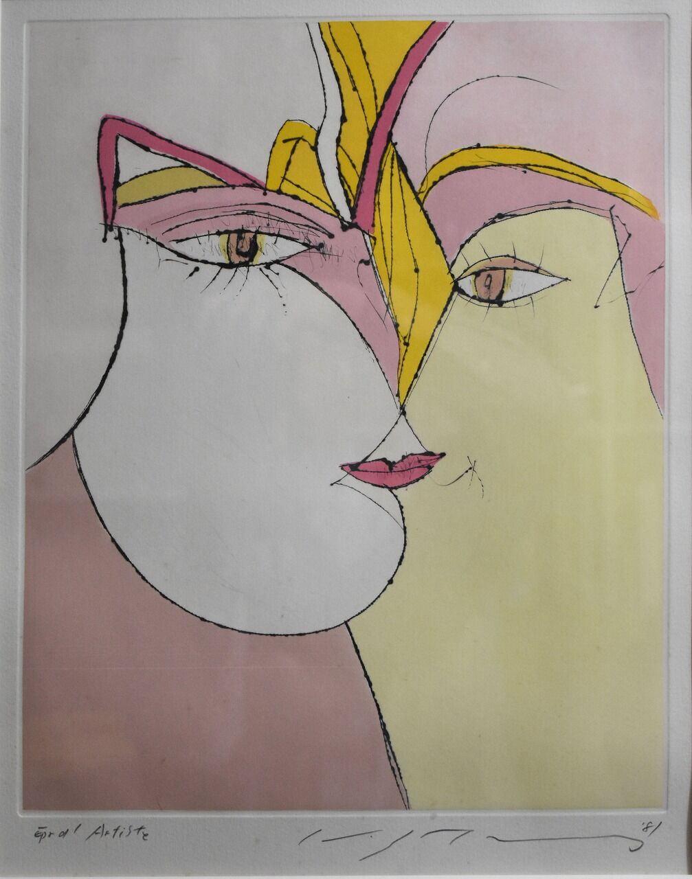 池田満寿夫 「秘帳」 銅版画 作者自筆サイン 限定25部 池田満寿夫