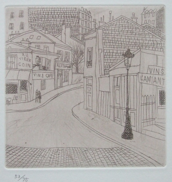 風間完銅版画集『パリ時代 Ⅱ 道』 : ギャラリー ときの忘れもの