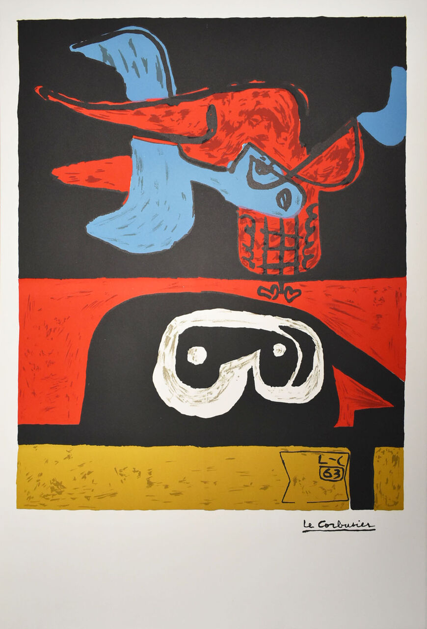 ル・コルビュジェ「小さな告白」より リトグラフ 1957年