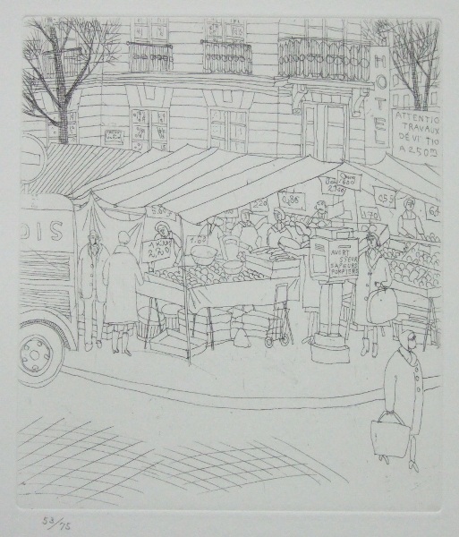 風間完銅版画集『パリ時代II道』銅版画11点組　限定75部　特製化粧函入り 風間完銅版画集『パリ時代II道』銅版画11点組 限定75部