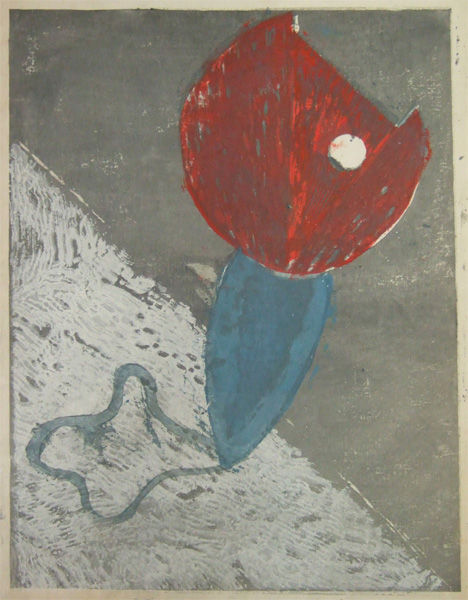 k.onzi 恩地孝四郎 木版画 フラワー 経年のヤケが多少あります。 恩地孝四郎 版画・素描展」 （ギャルリー東京ユマニテ） ｜Tokyo Art Beat