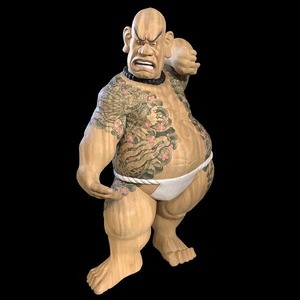 男気(阿) 110cm×65cm×40cm