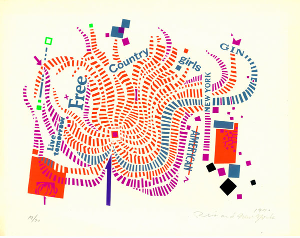 ☆木村利三郎 シルクスクリーン NEW YORK 1970