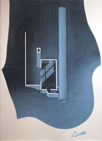 油絵　教会　ドローイング 安藤忠雄展 ドローイングと版画」9月26日（火）～10月21日（土