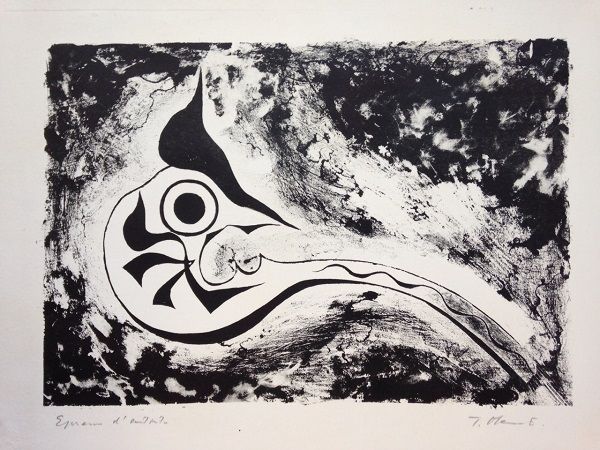 篠原 有司男 「bird」版画 リトグラフ 【公式通販】