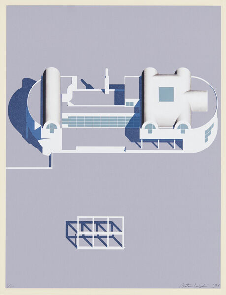 磯崎新「ヴィッラAo」 1978年 シルクスクリーン 磯崎新「ヴィッラAo」 1978年 シルクスクリーン
