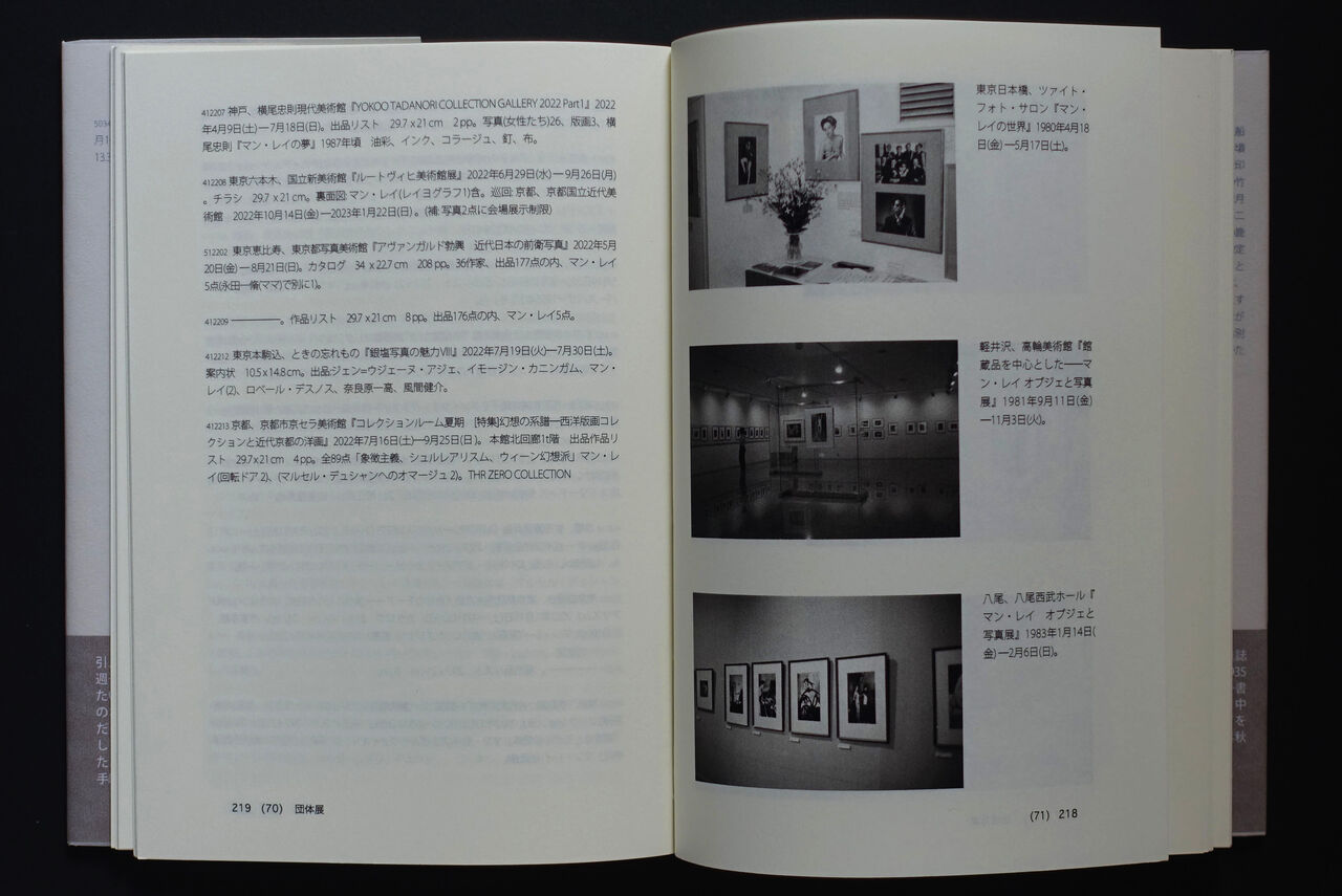 石原輝雄『マン・レイと日本 1926～2022』刊行記 : ギャラリー ときの