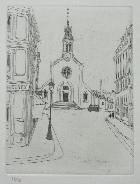 風間完銅版画集『パリ時代I街』銅版画11点組　限定75部　特製化粧函入り 風間完銅版画集『パリ時代I街』銅版画11点組 限定75部 特製化粧