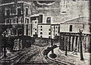 図2 藤田嗣治『ヱルガキネ街』1920年