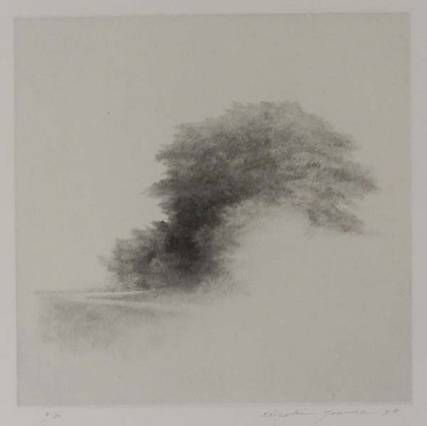 戸村茂樹「夏至」銅版画ドライポイント　シート 戸村茂樹「夕べの光 夏」銅版画ドライポイント シート ときの忘れもの