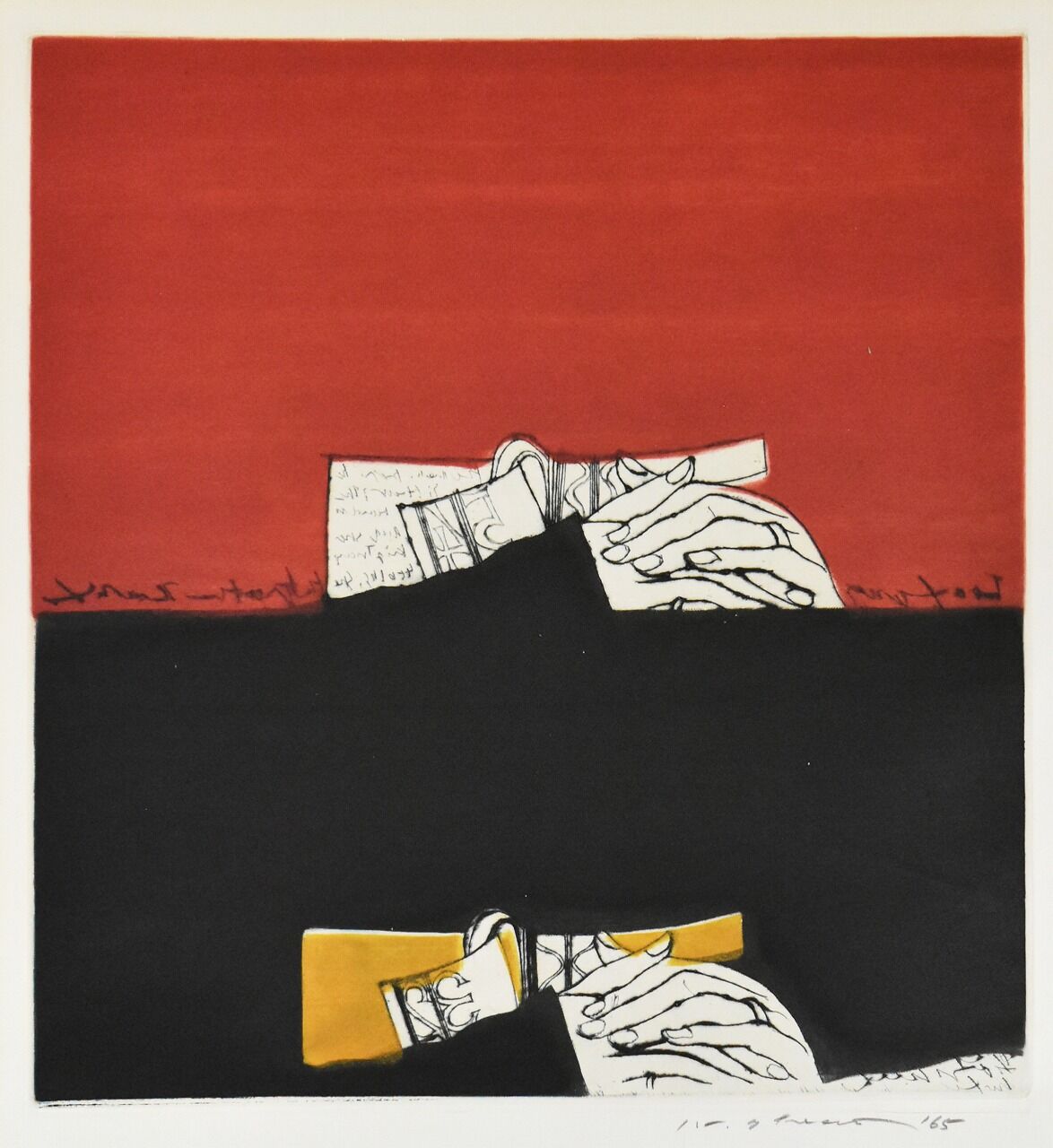 池田満寿夫の初期銅版画「白い岩石」と代表作「聖なる手1