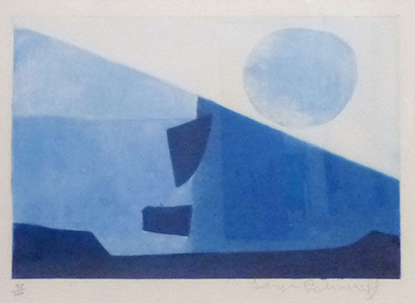 セルジュ・ポリアコフ、コンポジション、希少画集画、新品額装付、状態良好 Lot0609】青、黒、黄色のコンポジション - セルジュ・ポリアコフ