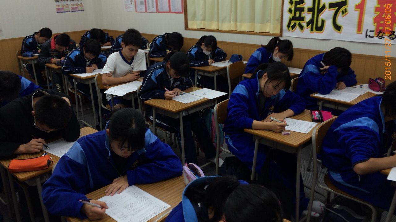 勉強部は毎日テスト 学校帰りにこの集中力 Toko 北浜校ブログ