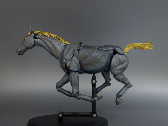 海洋堂 KT Project KT-007 タケヤ式自在置物 馬 -鉄錆地調
