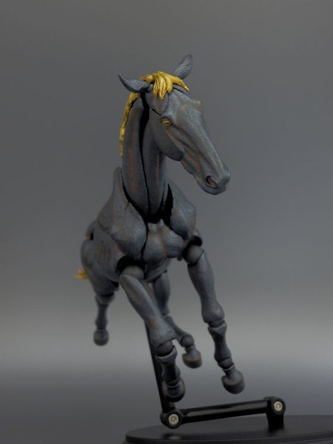 Amazon.co.jp: タケヤ式自在置物 馬 鉄錆地調 約180mm PVC&ABS製