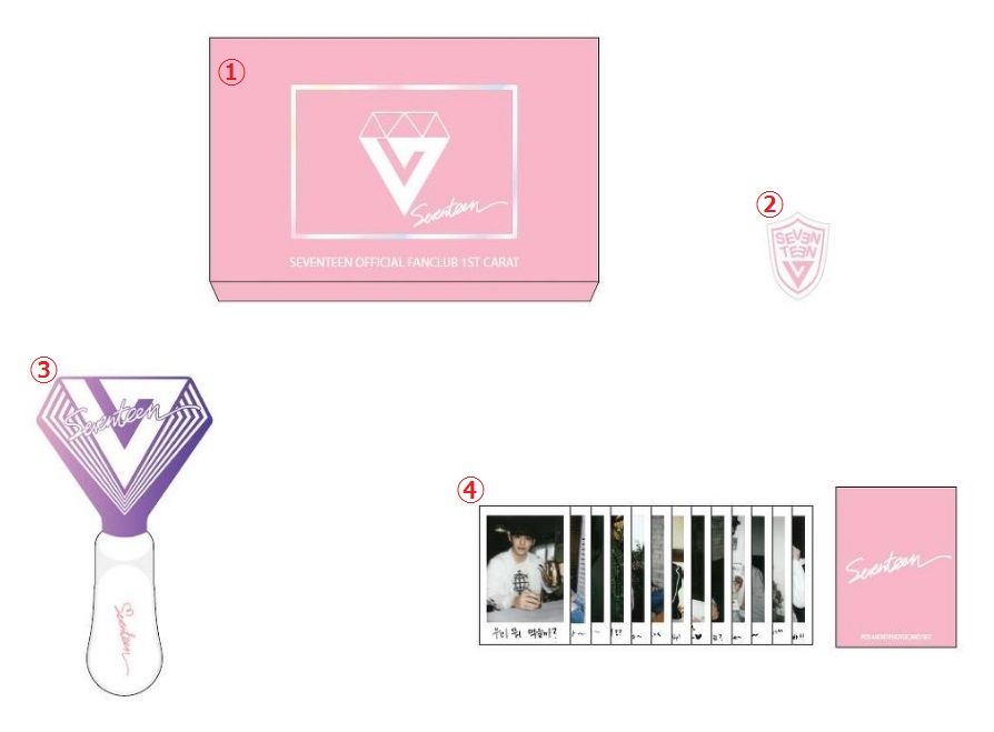 SEVENTEEN 韓国ファンクラブ「CARAT」1期 特典グッズセット 受付中