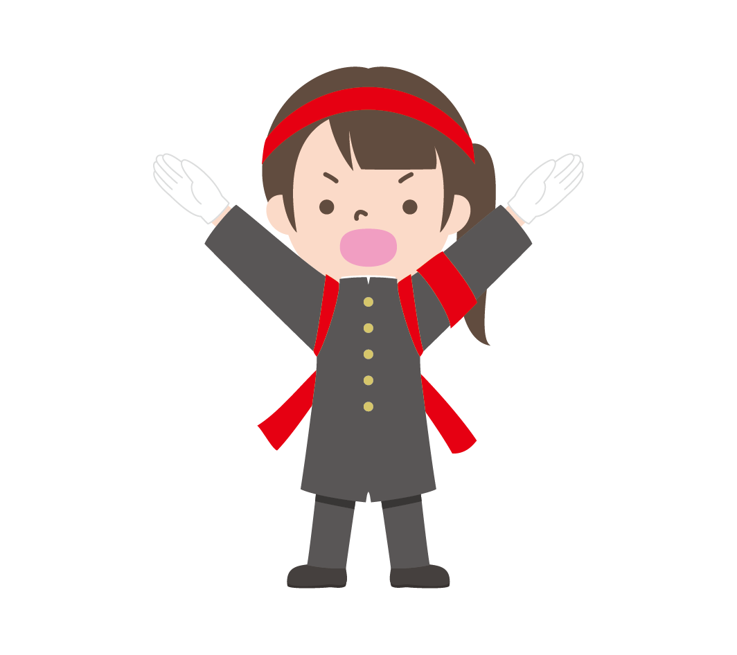 【画像】常総学院アルプス席の学ラン姿女子生徒が拳をかざして元気に応援！