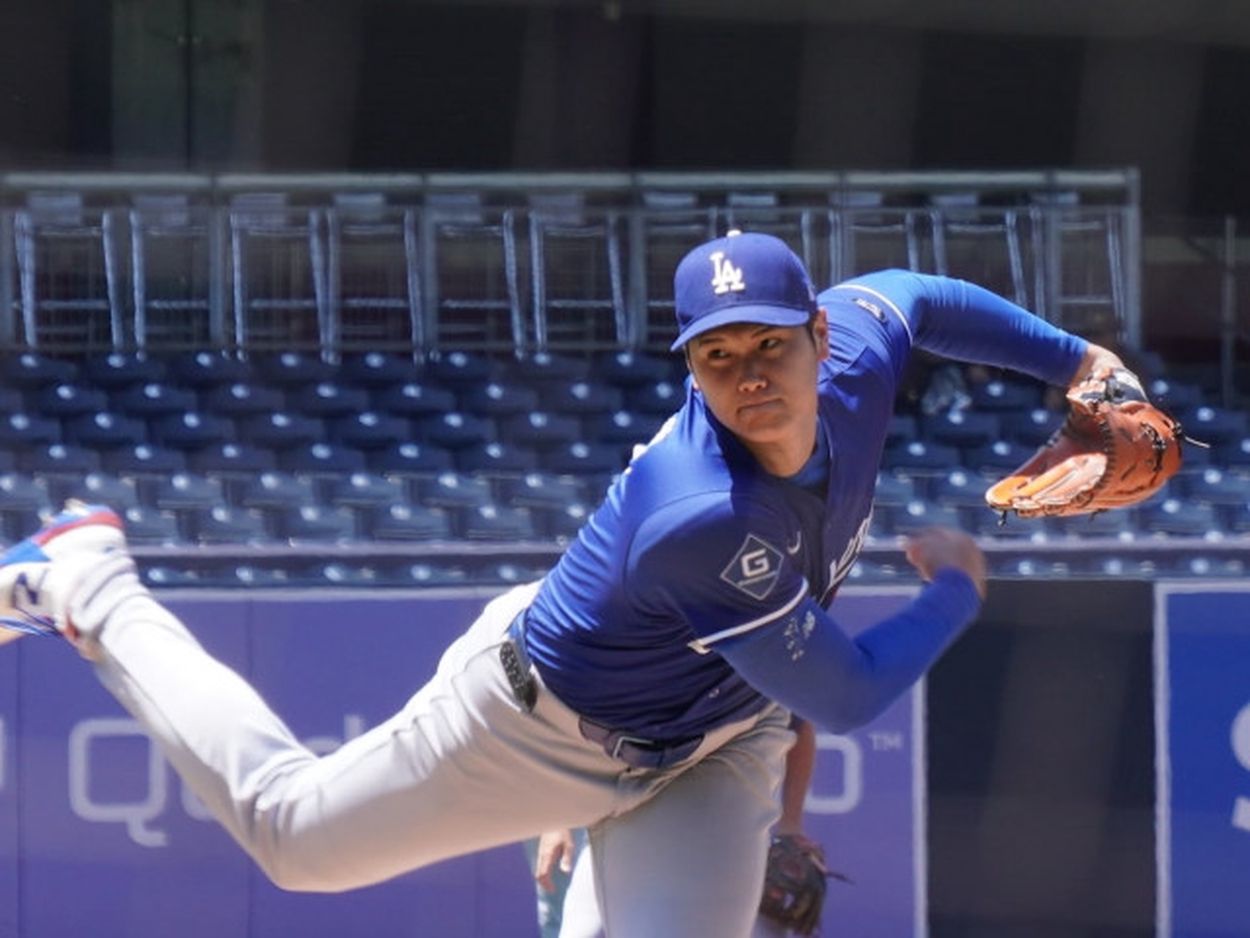 【奪三振ショー】大谷翔平、ダルビッシュの前で奪三振ショー　ライブBPで3回6K1安打！！