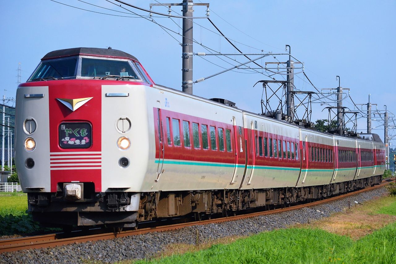 381系やくも 奥出雲おろち号撮影 エルム中央交通