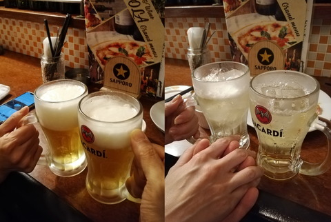 ⑯ビールとハイボールを