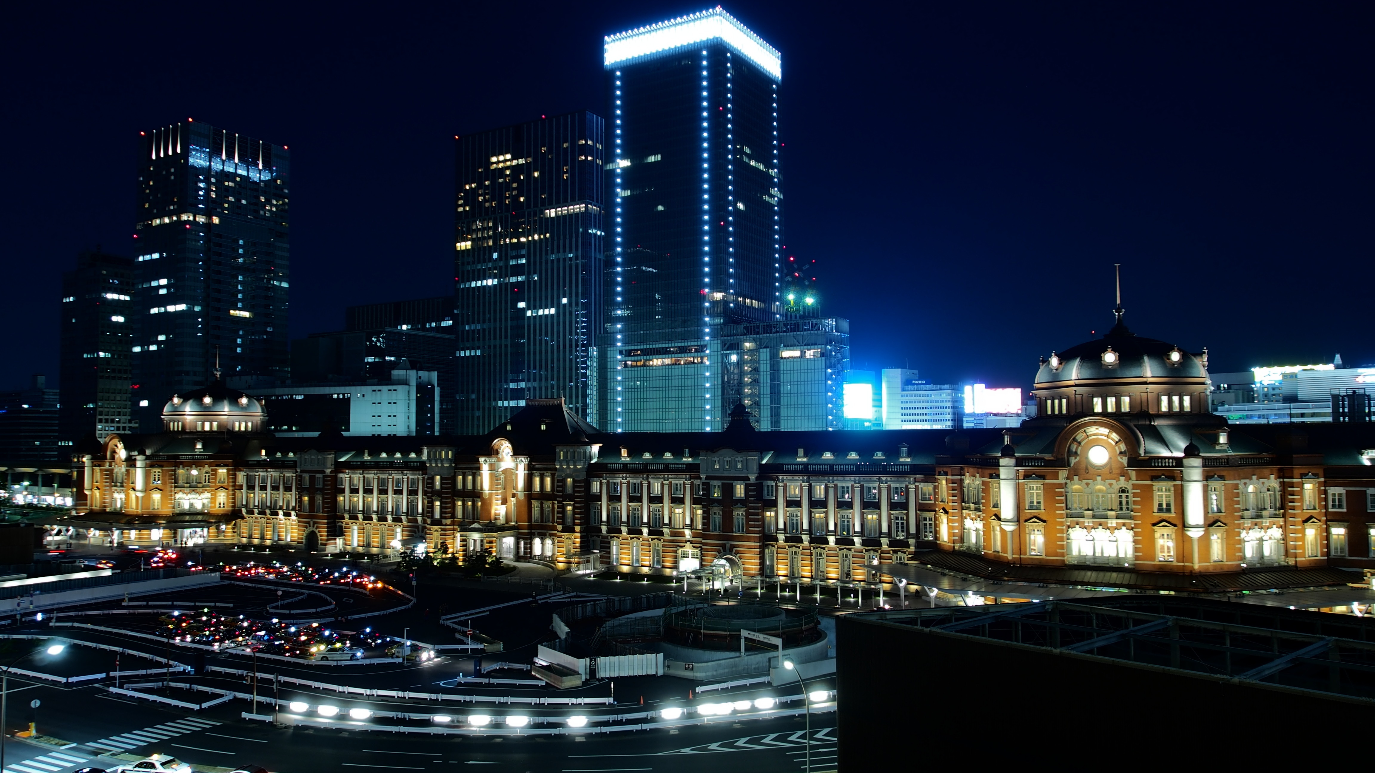 壁紙2 丸ビル5階から撮影した東京駅 Tokyo Nightscape