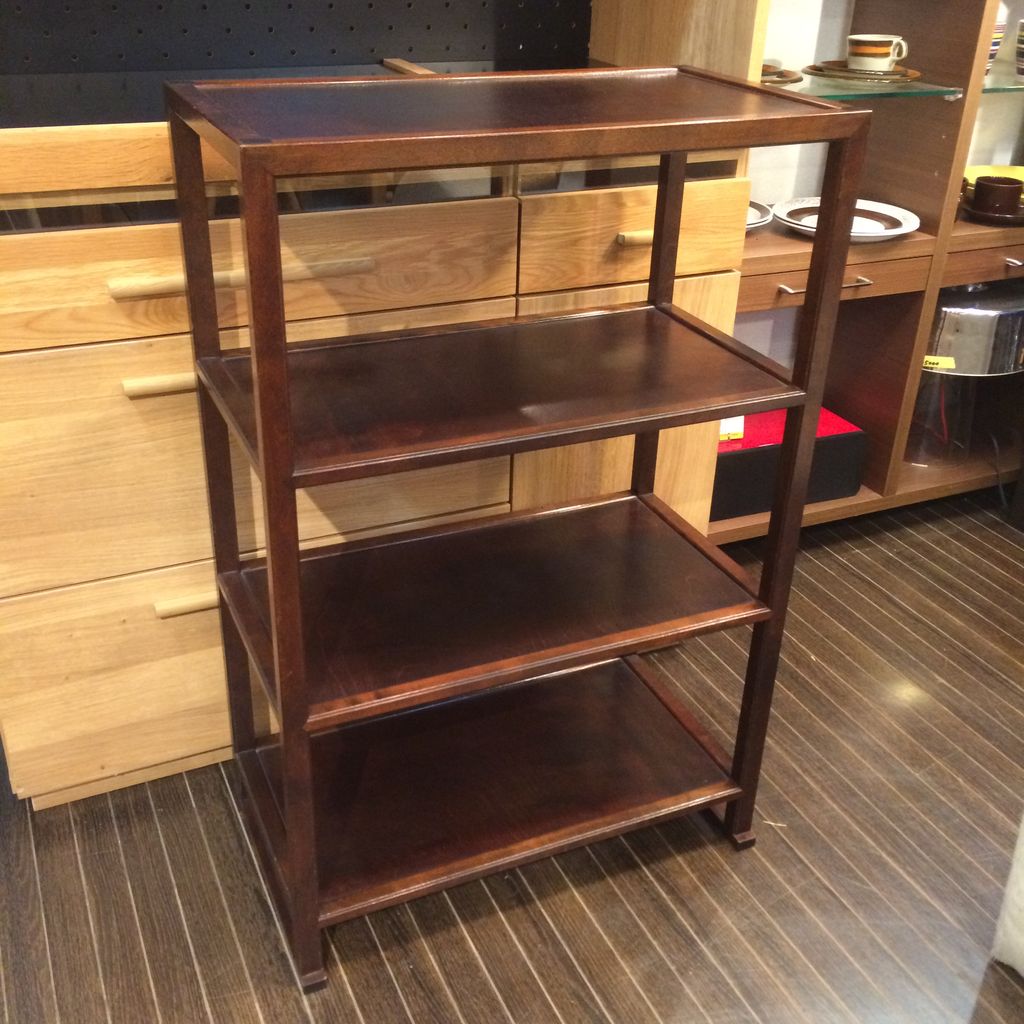 松本民芸 書棚 オープンシェルフ 本棚 松本民芸家具桜材大4段本棚 - アンティーク山本商店