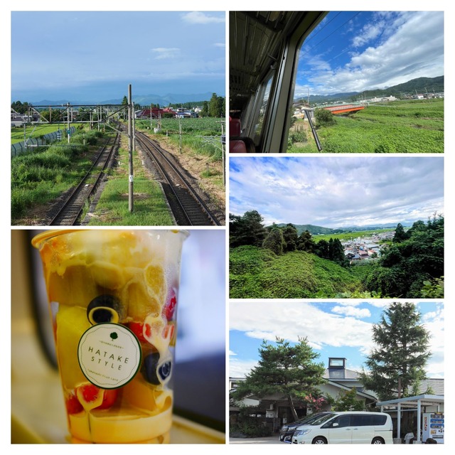 山形駅から置賜駅の車窓