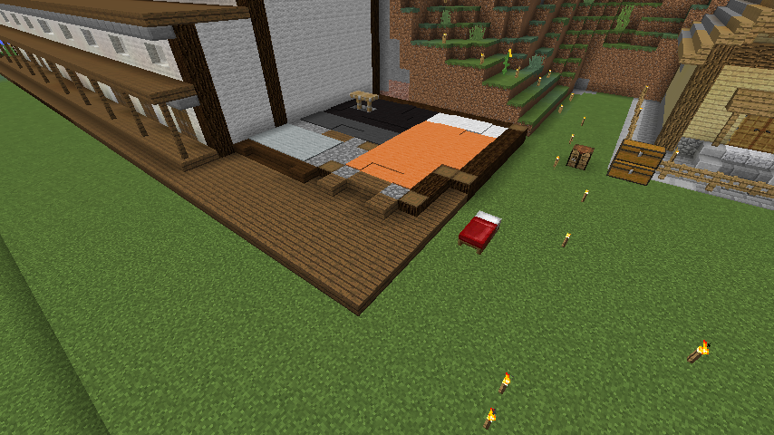 Minecraft 巨大倉庫の管理小屋を作る とるそんのマインクラフト活動記