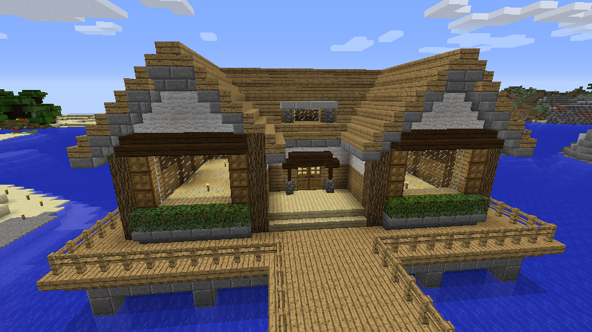 Minecraft 水上ハウスを作る とるそんのマインクラフト活動記