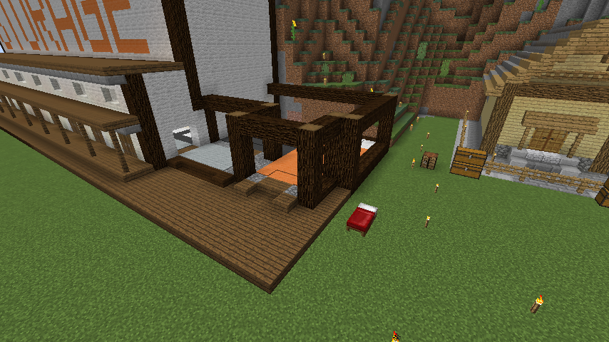 Minecraft 巨大倉庫の管理小屋を作る とるそんのマインクラフト活動記 Minecraft 巨大倉庫の管理小屋を作る とるそんのマインクラフト活動記