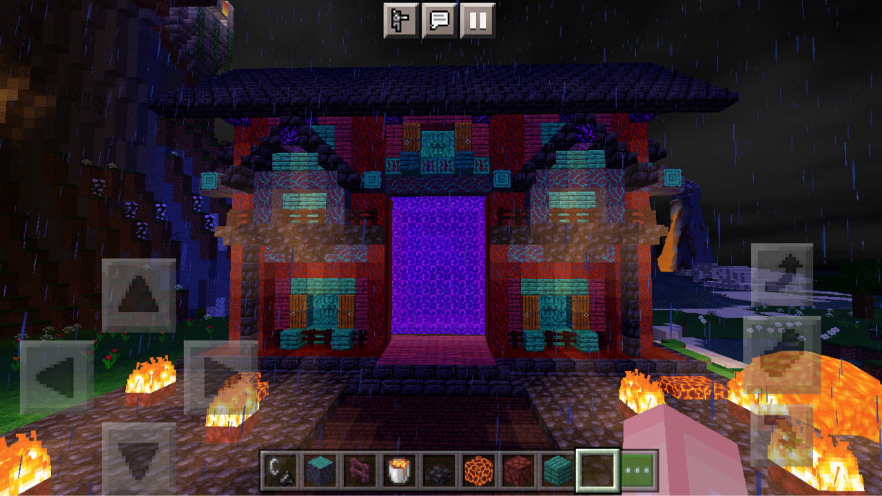 マインクラフト ネザー門 地獄門編 マインクラフト 中途半端日記