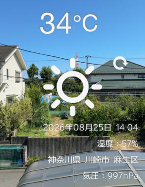 気温34度295