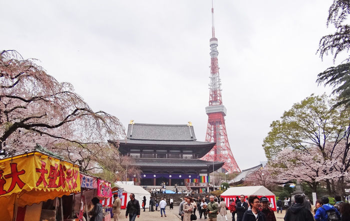 0増上寺と東京タワー700