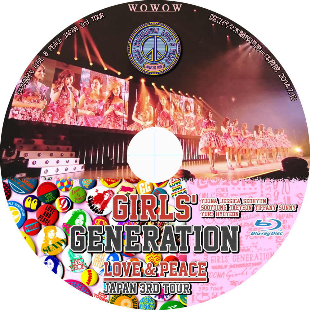 少女時代 ~LOVE&PEACE~Japan 3rd Tour [BD] GIRLS' GENERATION -LOVE & PEACE- Japan 3rd Tour | 少女時代