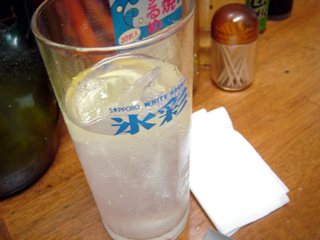 「立ち呑み処 きかわ」チューハイ