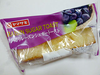 厚切りレーズンシュガートースト