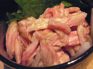 「和焼肉 BAMBINO」塩ユッケ