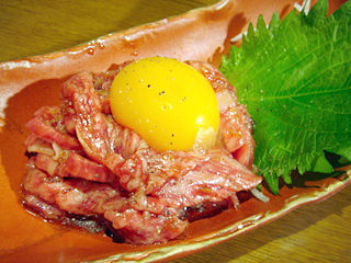 「和牛旬料理 北乃」ユッケ