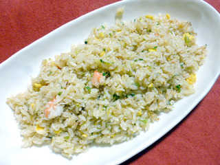 レタス入り蟹炒飯