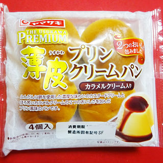 薄皮プリンクリームパン<カラメルクリーム入り>