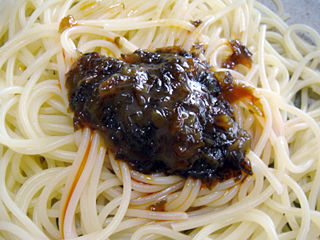 生風味スパゲッティソース<ラー油高菜>