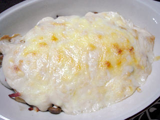 里芋ときのこの胡麻豆腐グラタン