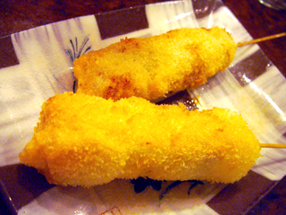 「立呑 マルキン酒店」串かつ