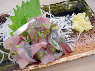「丸一屋」あじのたたき
