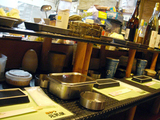 「串かつ 元気屋」カウンター