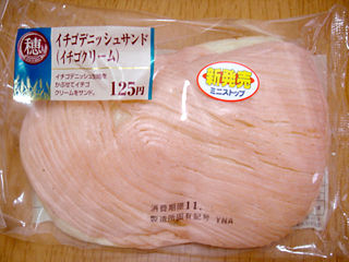 イチゴデニッシュサンド(イチゴクリーム)