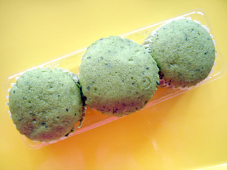 ふわもち蒸しケーキ<よもぎ>