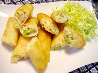 スパゲティ春巻き